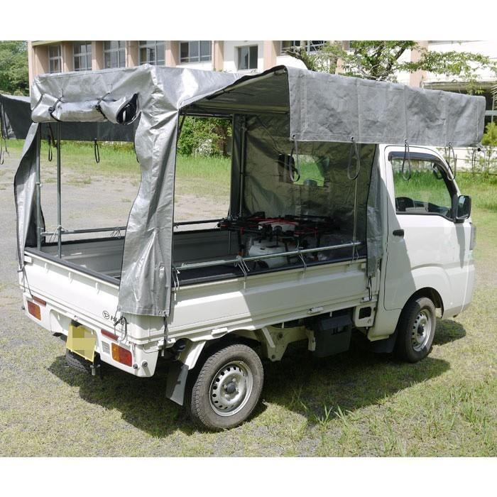 軽トラック幌セット/スズキ軽トラスーパーキャリー対応/紫外線劣化防止加工済みシート 軽トラック幌セットKH5-SVU 紫外線劣化防止加工済シート/全メーカー