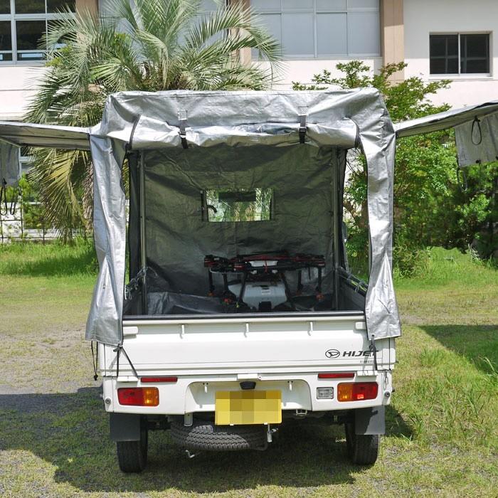 軽トラック幌セットKH7-SVU三方開き跳ね上げ扉/紫外線劣化防止防水 