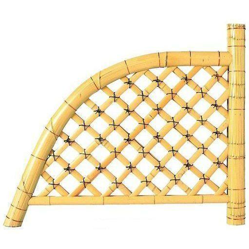 白光悦寺垣 仕切垣 W(幅)1200mm×H(高さ)1000mm 国産天然竹 仕切り 玄関先 目隠し 送料込み