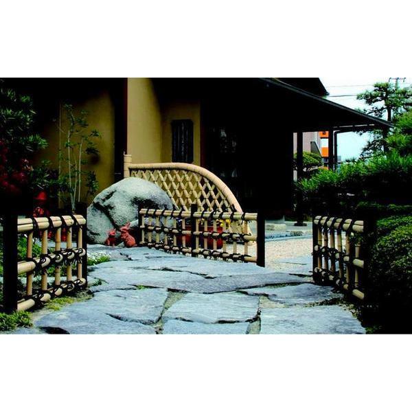白光悦寺垣 仕切垣 W(幅)1200mm×H(高さ)1000mm 国産天然竹 仕切り 玄関先 目隠し 送料込み_4