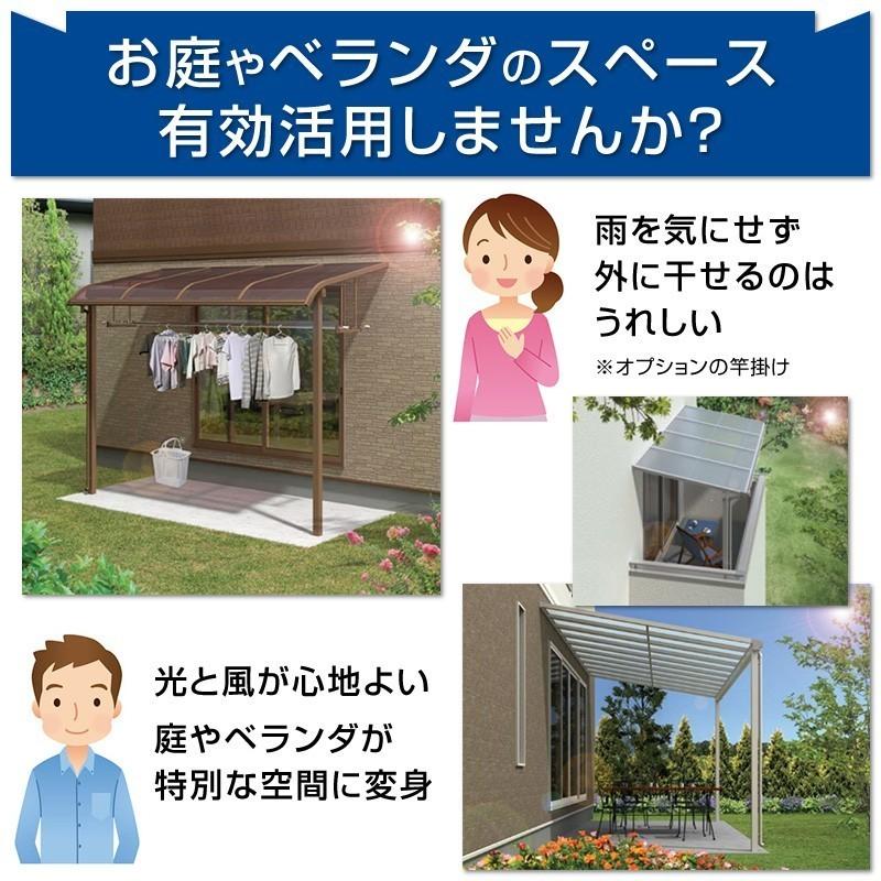 フラット屋根タイプテラス 間口3.5間6400ｍｍ×出幅9尺2670ｍｍ×高さ2500ｍｍ 1階用 標準桁仕様 安心の国内メーカー 格安 オリジナル_1