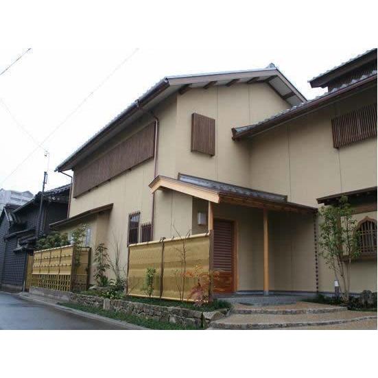 人工竹垣組立セット 大津垣O2型 本体イエロー ブロンズ角柱 人工竹垣組立セット 大津垣O2型 本体イエロー ブロンズ角柱
