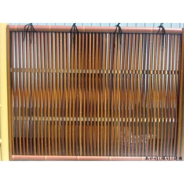 人工竹垣組立セット 大津垣O型 本体すす竹 ヤクスギ丸柱 H1200mm 人工竹垣組立セット 大津垣O型 本体すす竹 ヤクスギ丸柱 H1200mm
