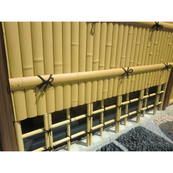 建仁寺垣A型+四ツ目垣1型 H(高さ)900mm+900mm片面 人工竹垣 建仁寺垣A型+四ツ目垣1型 H(高さ)900mm+900mm片面 人工竹垣