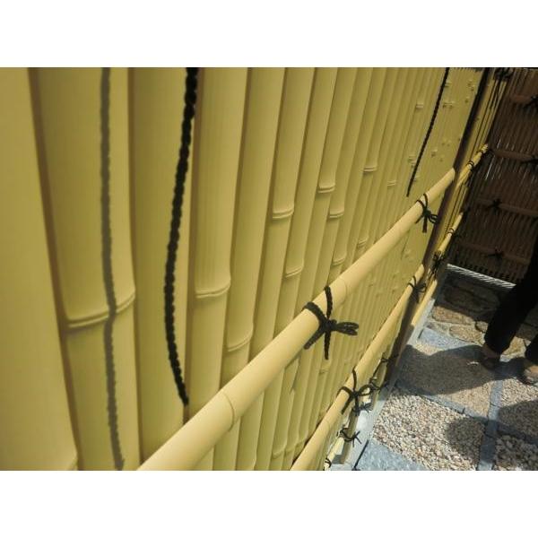 建仁寺垣A型+四ツ目垣1型 H(高さ)900mm+900mm片面 人工竹垣 建仁寺垣A型+四ツ目垣1型 H(高さ)900mm+900mm片面 人工竹垣