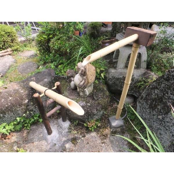 竹ししおどし L(長さ)800〜900mm位×H(高さ)640mm 国産天然竹 竹ししおどし L(長さ)800〜900mm位×H(高さ)640mm 国産天然竹
