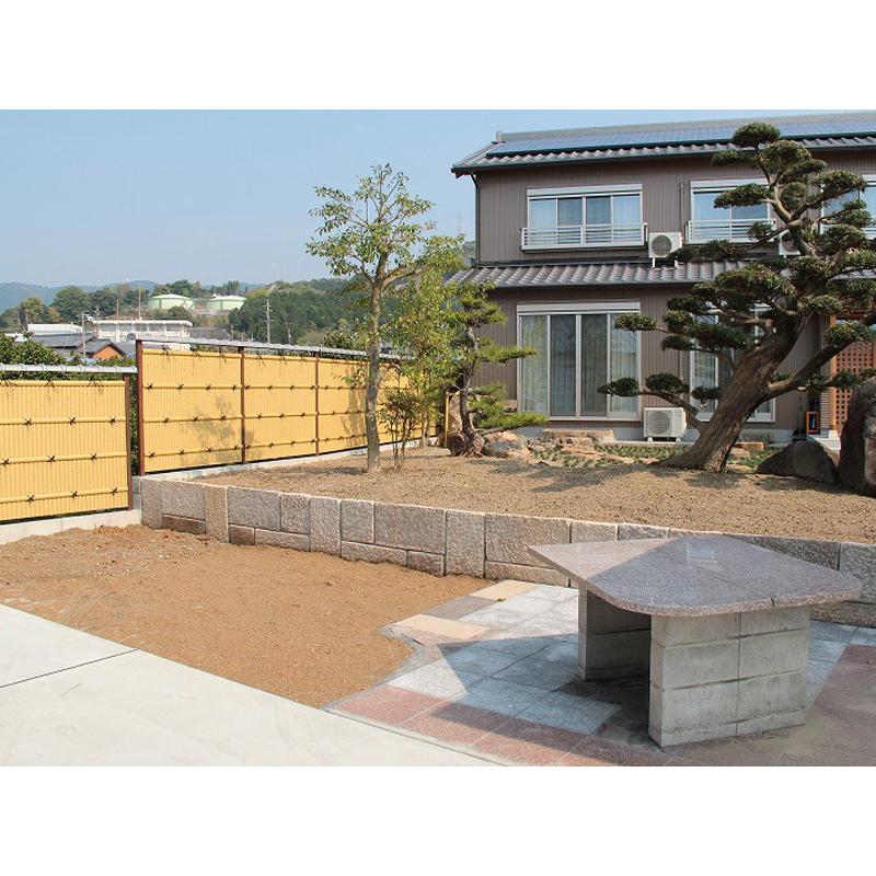 人工竹垣組立セット 建仁寺垣A型 本体真竹 ブロンズ色角柱 H(高 人工竹垣組立セット 建仁寺垣A型 本体真竹 ブロンズ色角柱 H(高