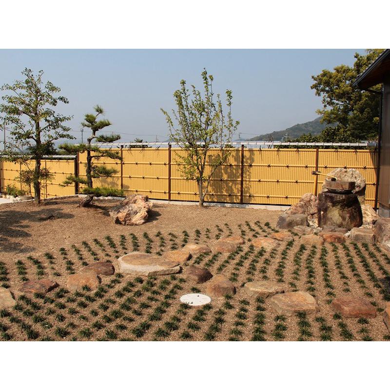 人工竹垣組立セット建仁寺垣A型 本体真竹 ブロンズ色角柱 H(高さ 人工竹垣組立セット建仁寺垣A型 本体真竹 ブロンズ色角柱 H(高さ