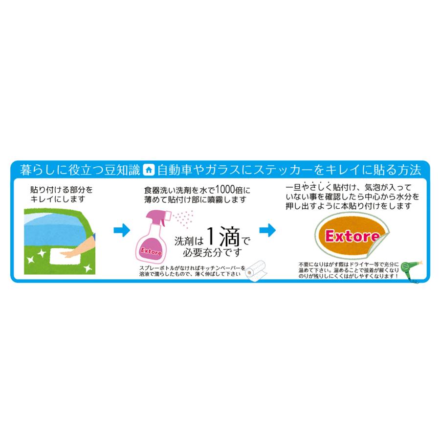 EXPROUD 給油口キャップ用燃料表示ステッカー&長方形ステッカーセット