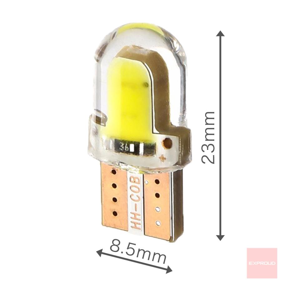 送料無料 LEDカーインテリアライト ルームランプ 6個入り T10 short W5W 12V COB ホワイト 室内灯 全体が光る EXPROUD EX501876 |  | 01