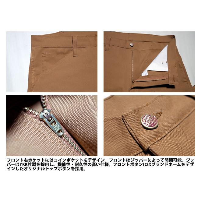【並行輸入品】『ROUND HOUSE/ラウンドハウス』17RH2202 DOUBLE FRONT CARPENTER PANTS / ダブルフロントカーペンターパンツ -ブラウン- | ROUND HOUSE | 03