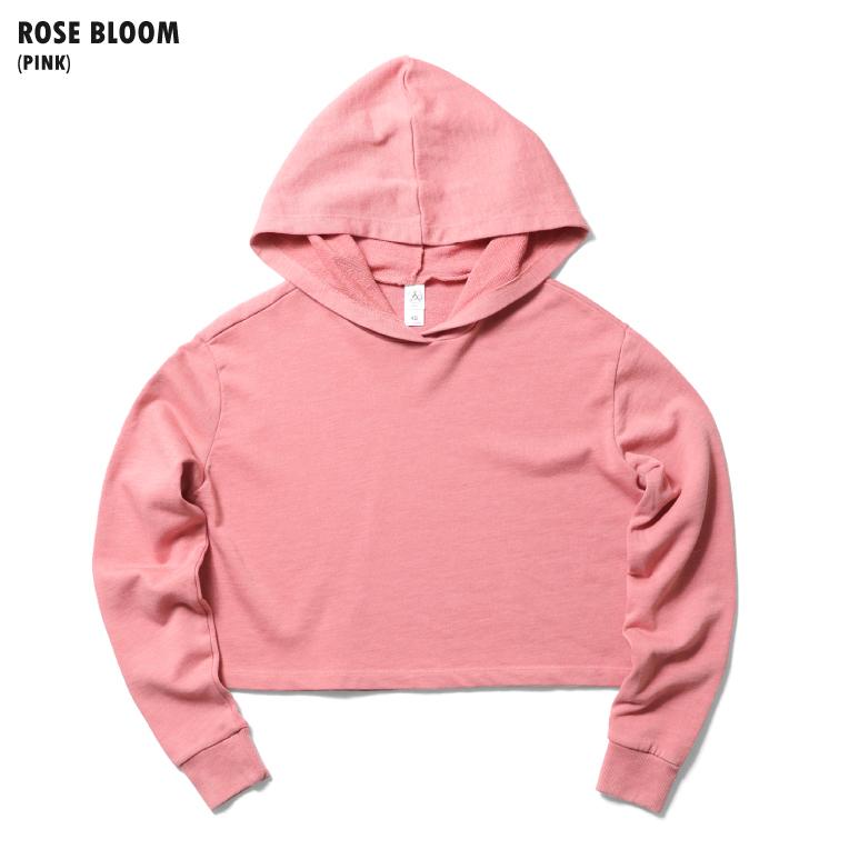ALTERNATIVE / オルタナティブ  A-8642 Women's Mineral Wash French Terry Crop Pullover Hoodie / クロッププルオーバーフーディー-全3色- | LOS ANGELES APPAREL | 07