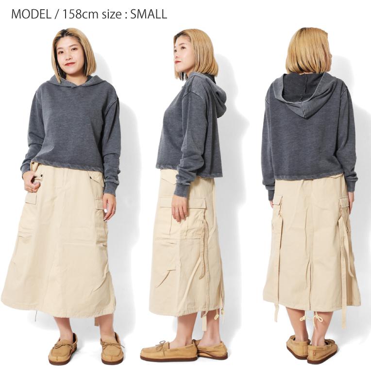 ALTERNATIVE / オルタナティブ  A-8642 Women's Mineral Wash French Terry Crop Pullover Hoodie / クロッププルオーバーフーディー-全3色- | LOS ANGELES APPAREL | 10