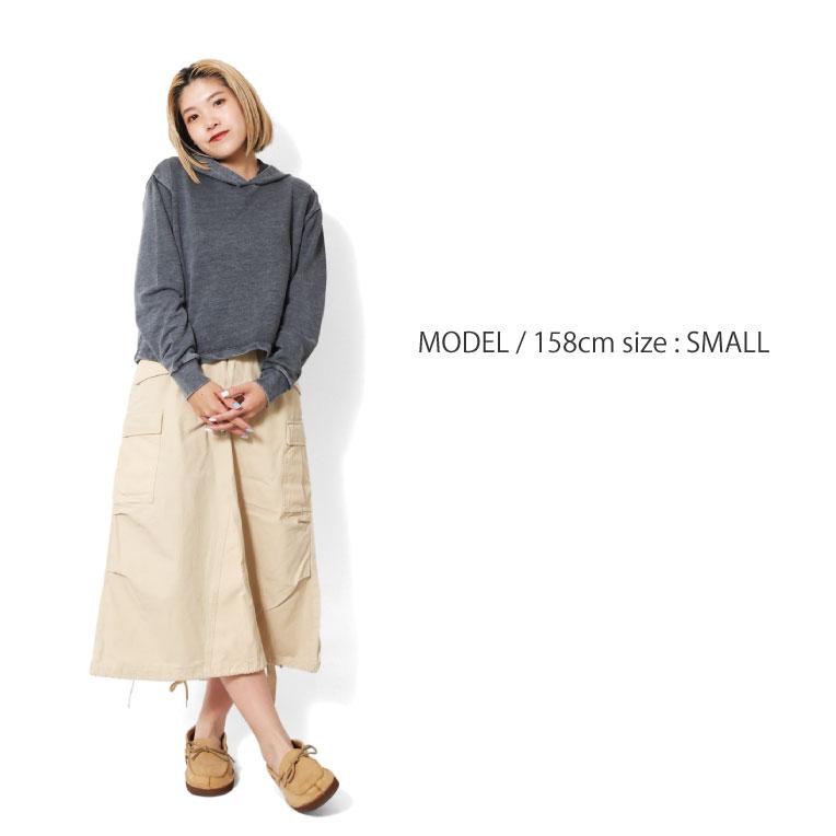 ALTERNATIVE / オルタナティブ  A-8642 Women's Mineral Wash French Terry Crop Pullover Hoodie / クロッププルオーバーフーディー-全3色- | LOS ANGELES APPAREL | 11