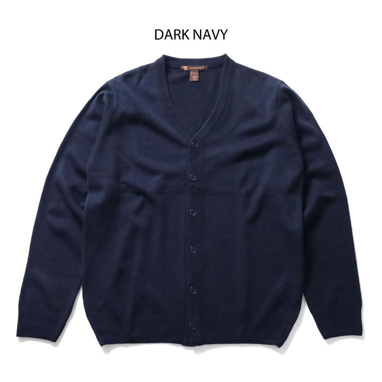 【並行輸入品】『HARRITON / ハリトン』A-M425 HARRITON MEN'S PILBLOC V-NECK BUTTON CARDIGAN SWEATER / ハリトン メンズVネックカーディガン -全4色- | KEY | 03