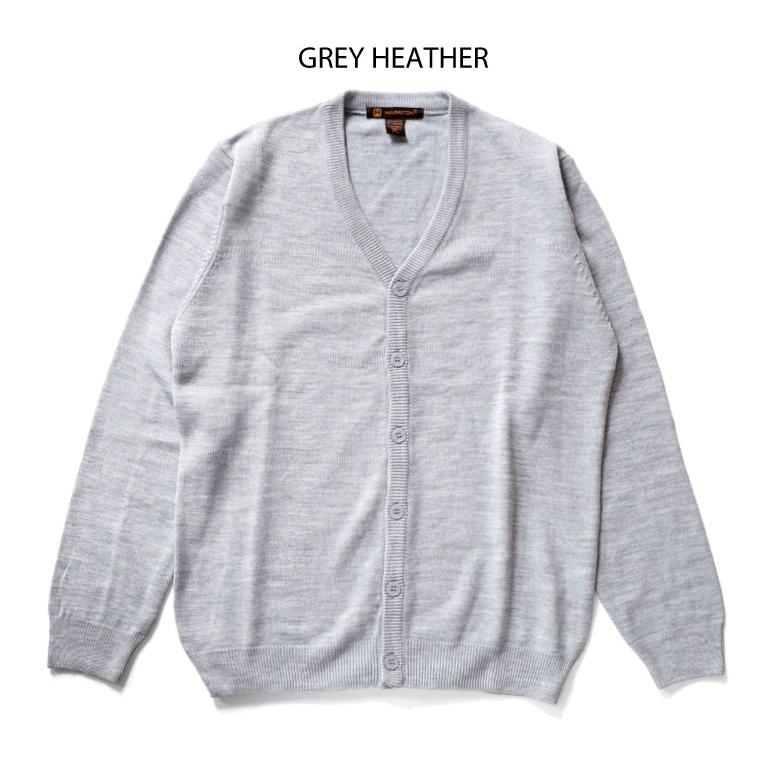 【並行輸入品】『HARRITON / ハリトン』A-M425 HARRITON MEN'S PILBLOC V-NECK BUTTON CARDIGAN SWEATER / ハリトン メンズVネックカーディガン -全4色- | KEY | 04