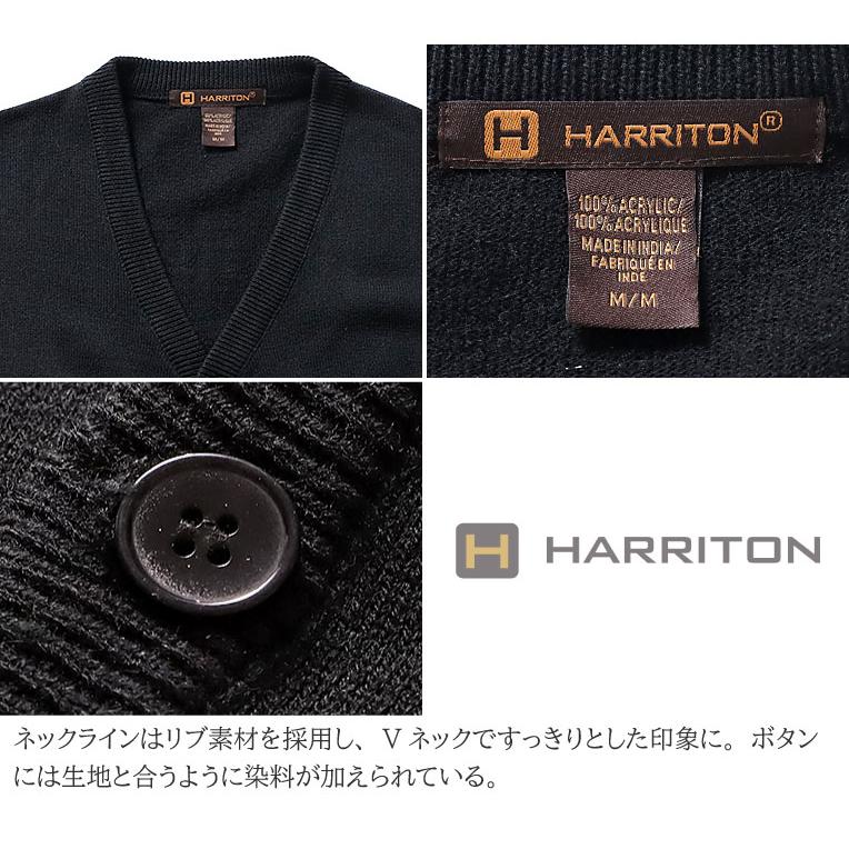 『HARRITON / ハリトン』A-M425 HARRITON MEN'S PILBLOC V-NECK BUTTON CARDIGAN SWEATER / ハリトン メンズVネックカーディガン -全4色-｜extra-exceed｜08