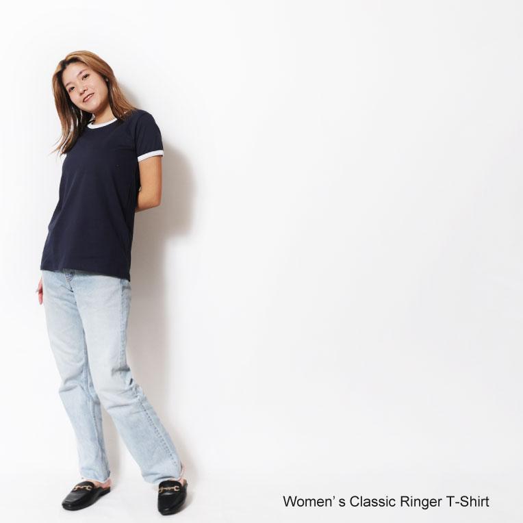 【並行輸入品】US BLANKS / ユーエスブランクス  A-US609 WOMEN'S CLASSIC RINGER T-SHIRT / クラシックリンガーTシャツ -全5色- | LOS ANGELES APPAREL | 06
