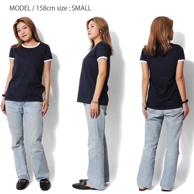 【並行輸入品】US BLANKS / ユーエスブランクス  A-US609 WOMEN'S CLASSIC RINGER T-SHIRT / クラシックリンガーTシャツ -全5色- | LOS ANGELES APPAREL | 14