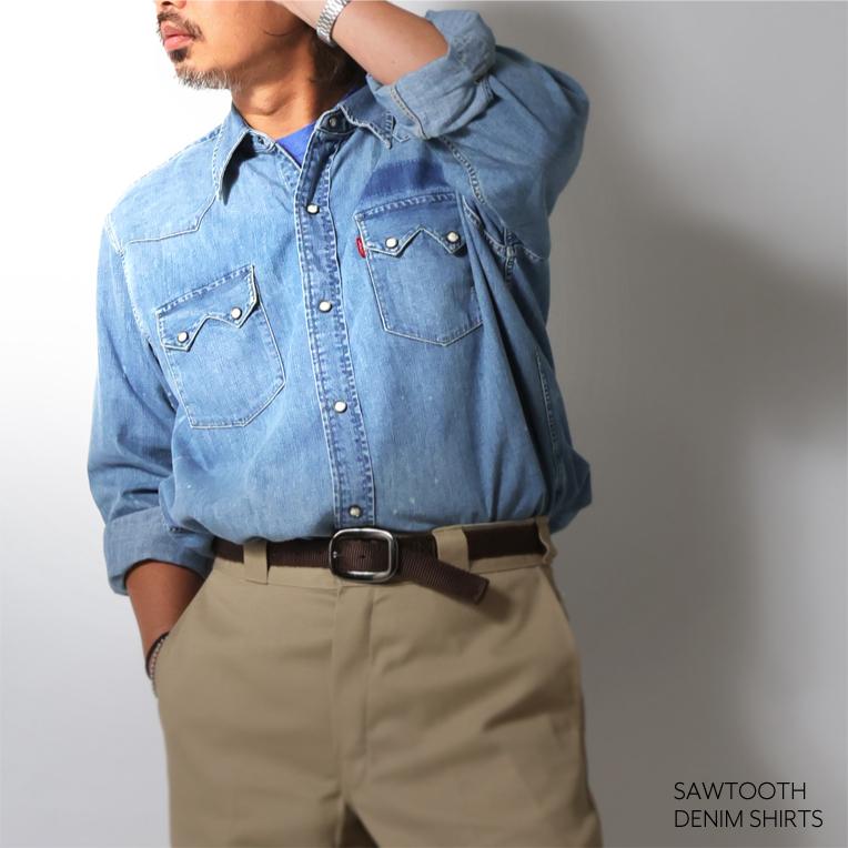LEVI'S VINTAGE CLOTHING / リーバイス ヴィンテージ クロージング B-07205 SAWTOOTH DENIM SHIRT / ソウトゥース デニム シャツ -全1色- |  | 02