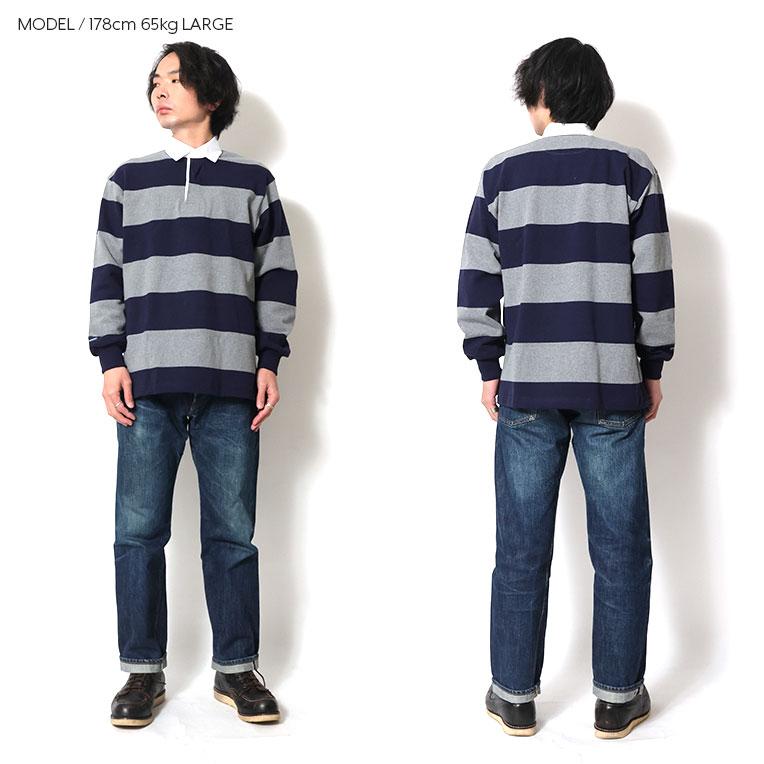 【並行輸入品】BARBARIAN / バーバリアン BARB002 CLASSIC 12oz RUGBY SHIRT 4inch STRIPE / クラシック12オンスラガーシャツ 4インチストライプ |  | 20