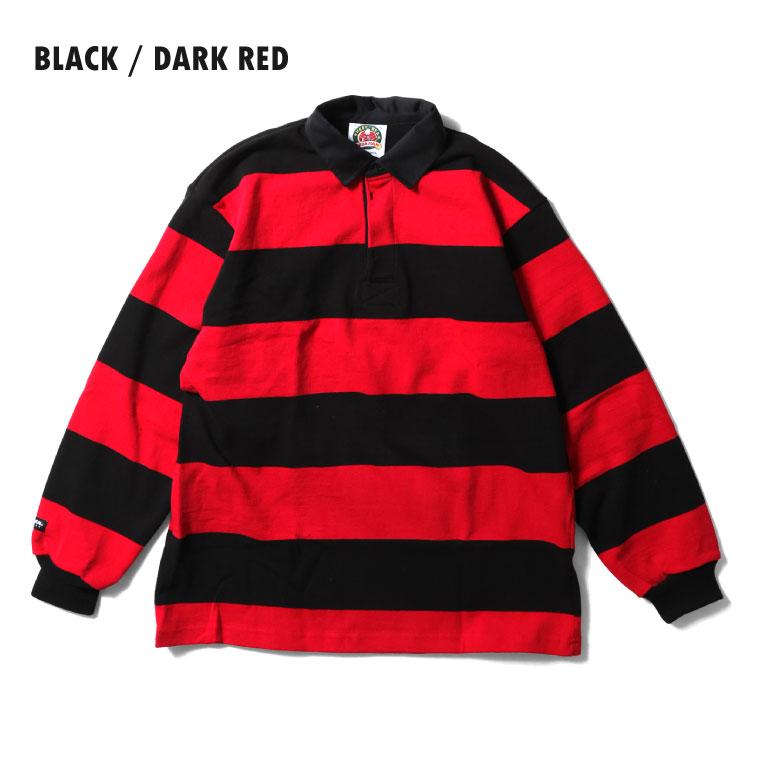 【並行輸入品】BARBARIAN / バーバリアン BARB002 CLASSIC 12oz RUGBY SHIRT 4inch STRIPE / クラシック12オンスラガーシャツ 4インチストライプ |  | 12
