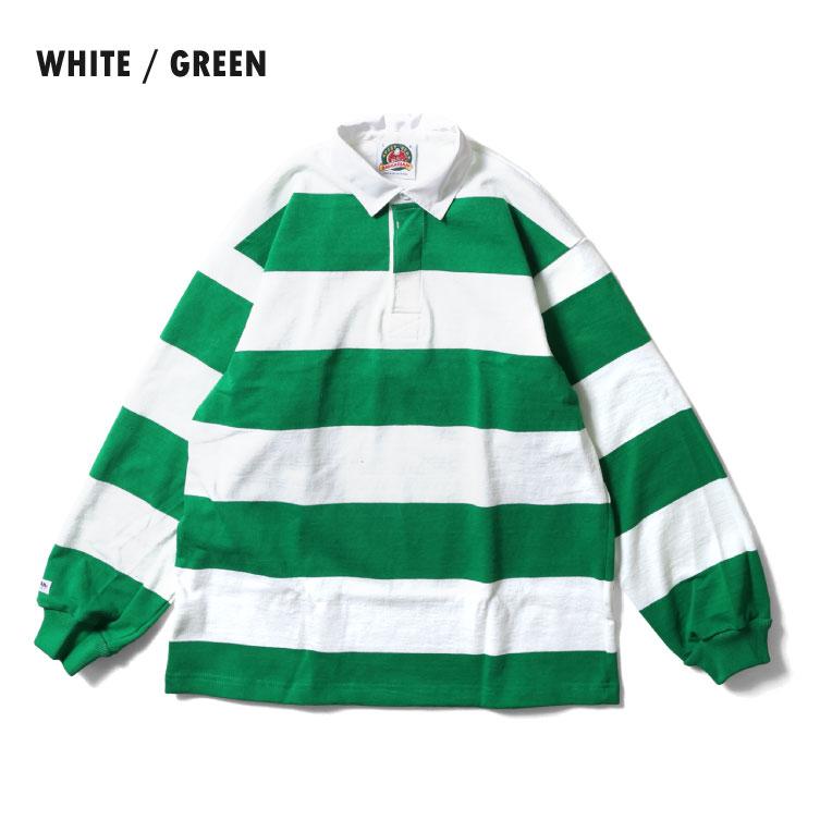 【並行輸入品】BARBARIAN / バーバリアン BARB002 CLASSIC 12oz RUGBY SHIRT 4inch STRIPE / クラシック12オンスラガーシャツ 4インチストライプ |  | 13