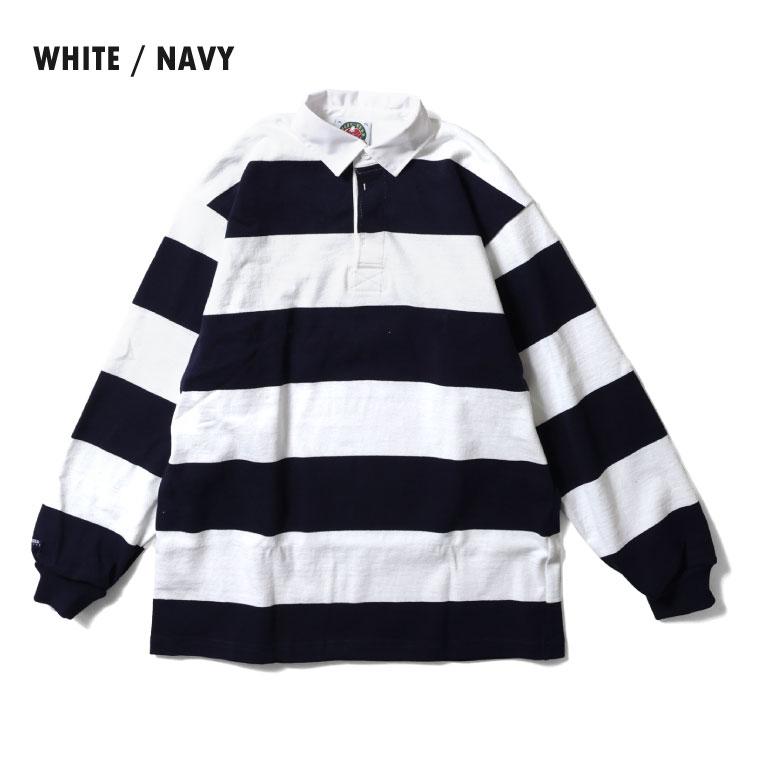 【並行輸入品】BARBARIAN / バーバリアン BARB002 CLASSIC 12oz RUGBY SHIRT 4inch STRIPE / クラシック12オンスラガーシャツ 4インチストライプ |  | 14
