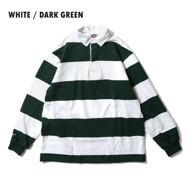 【並行輸入品】BARBARIAN / バーバリアン BARB002 CLASSIC 12oz RUGBY SHIRT 4inch STRIPE / クラシック12オンスラガーシャツ 4インチストライプ |  | 15