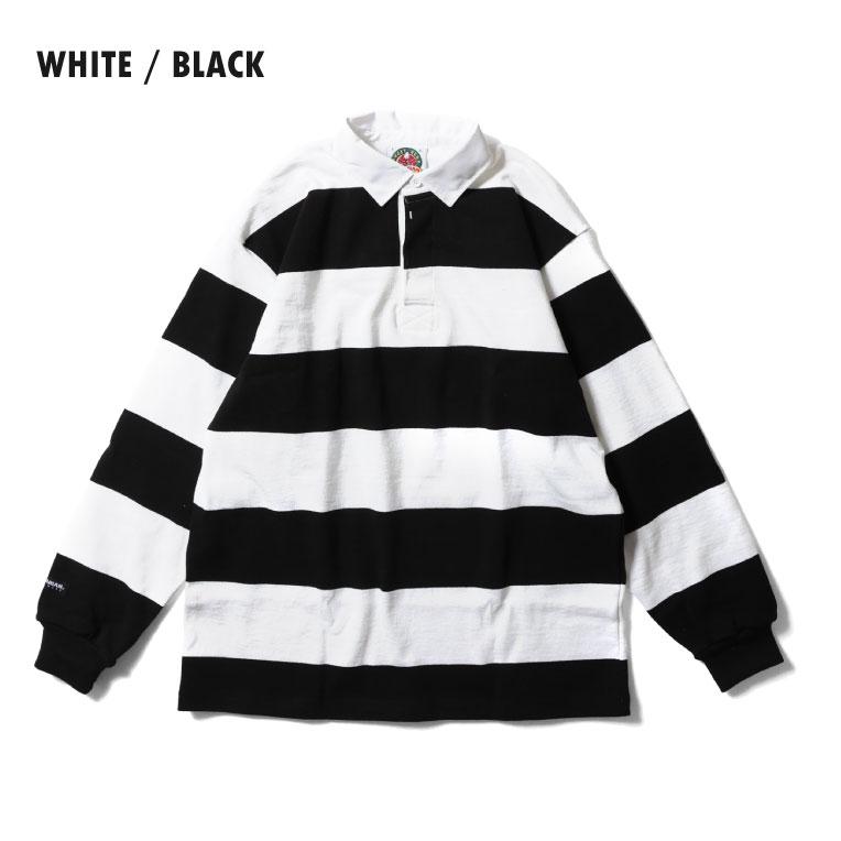 【並行輸入品】BARBARIAN / バーバリアン BARB002 CLASSIC 12oz RUGBY SHIRT 4inch STRIPE / クラシック12オンスラガーシャツ 4インチストライプ |  | 16