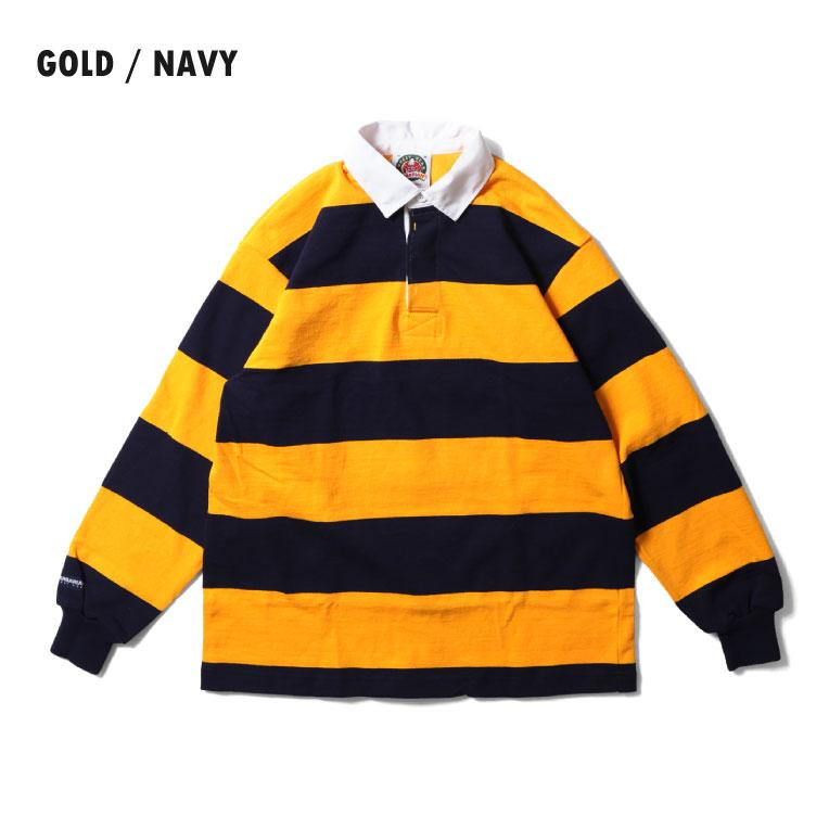 【並行輸入品】BARBARIAN / バーバリアン BARB002 CLASSIC 12oz RUGBY SHIRT 4inch STRIPE / クラシック12オンスラガーシャツ 4インチストライプ |  | 17