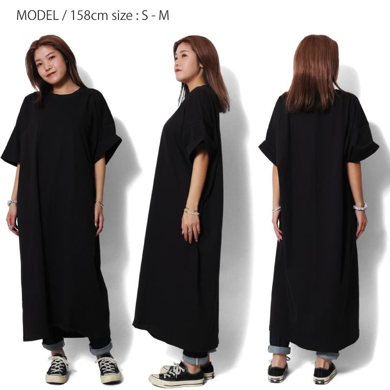 【並行輸入品】CALCRU / カルクルー CC-CRES 100% 5.5oz PRE SHRUNK TEE DRESS / 半袖TEEシャツドレス  -全3色- |  | 10