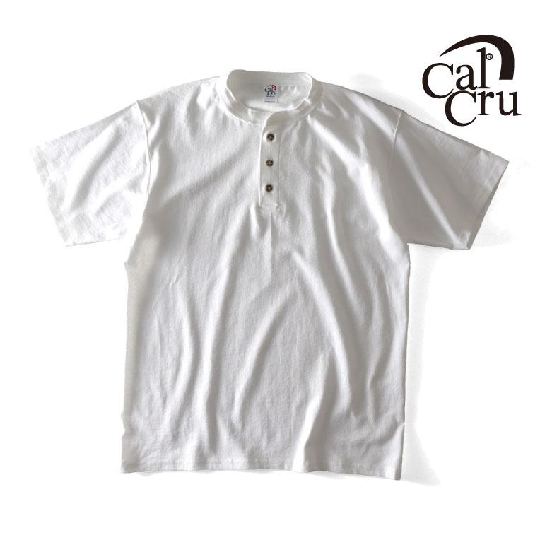 【並行輸入品】CALCRU / カルクルー CLCR002 3 BUTTON 7.2oz HENLEY / 3ボタン7.2オンスヘンリーネック半袖Tシャツ -全3色- | 