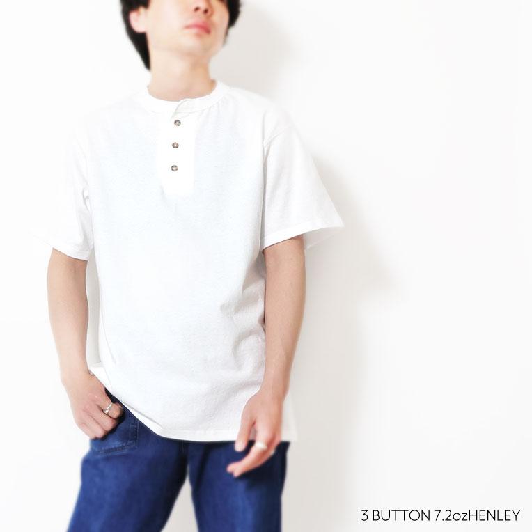 【並行輸入品】CALCRU / カルクルー CLCR002 3 BUTTON 7.2oz HENLEY / 3ボタン7.2オンスヘンリーネック半袖Tシャツ -全3色- |  | 04