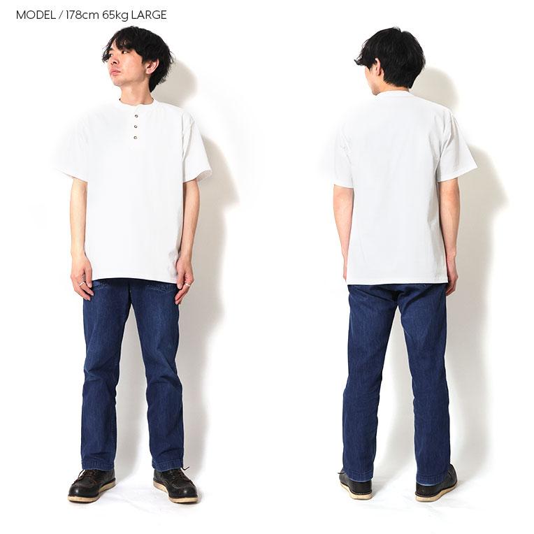 【並行輸入品】CALCRU / カルクルー CLCR002 3 BUTTON 7.2oz HENLEY / 3ボタン7.2オンスヘンリーネック半袖Tシャツ -全3色- |  | 10