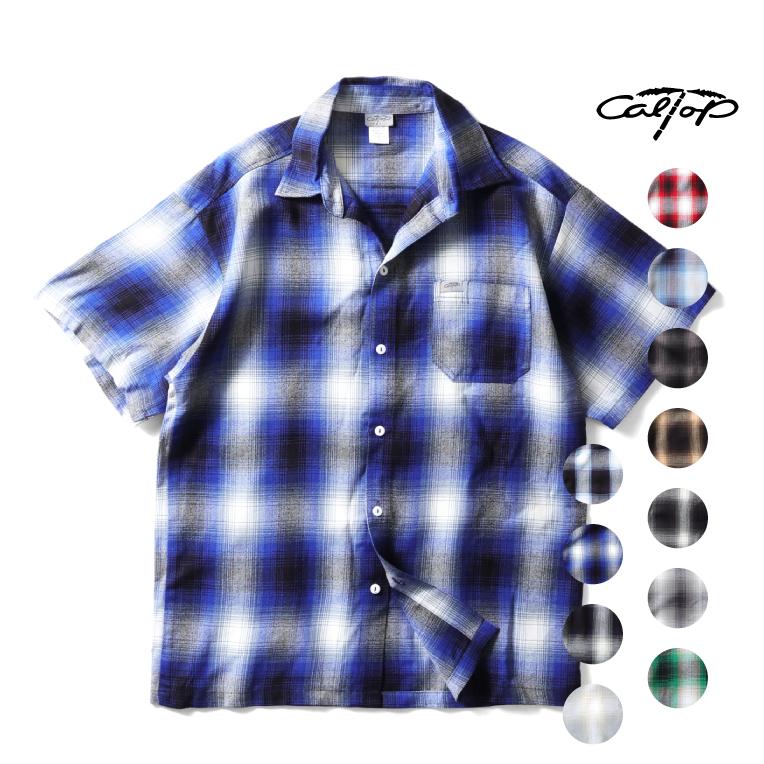 【並行輸入品】CALTOP  / キャルトップ CLTP2000S PLAID S/S SHIRT / プラッドショートスリーブシャツ -全11色- | 