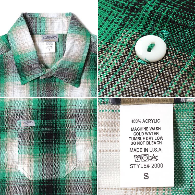 【並行輸入品】CALTOP  / キャルトップ CLTP2000S PLAID S/S SHIRT / プラッドショートスリーブシャツ -全11色- |  | 25