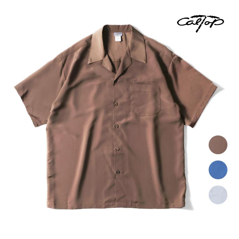 【並行輸入品】CALTOP  / キャルトップ CLTP3003 SOLID S/S SHIRT / ソリッドショートスリーブシャツ -全3色- | 