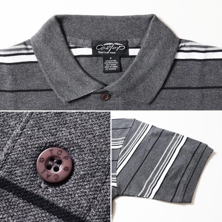 【並行輸入品】CALTOP  / キャルトップ CLTP333 STRIPE POLO  SHIRTS / ストライプポロシャツ -全2色- |  | 07