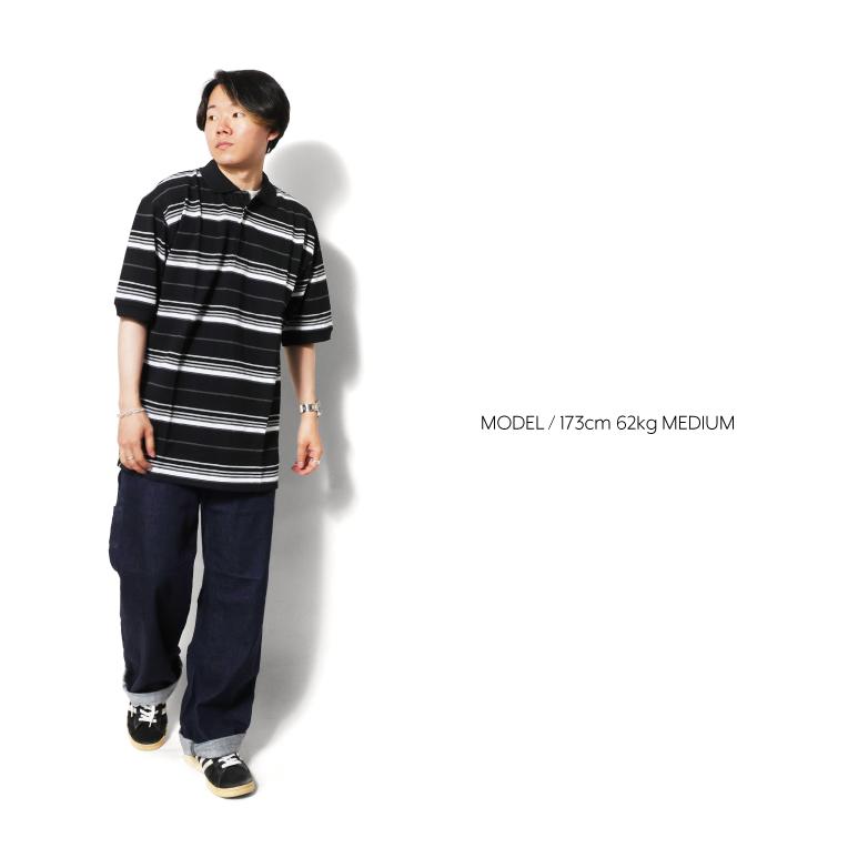 【並行輸入品】CALTOP  / キャルトップ CLTP333 STRIPE POLO  SHIRTS / ストライプポロシャツ -全2色- |  | 10