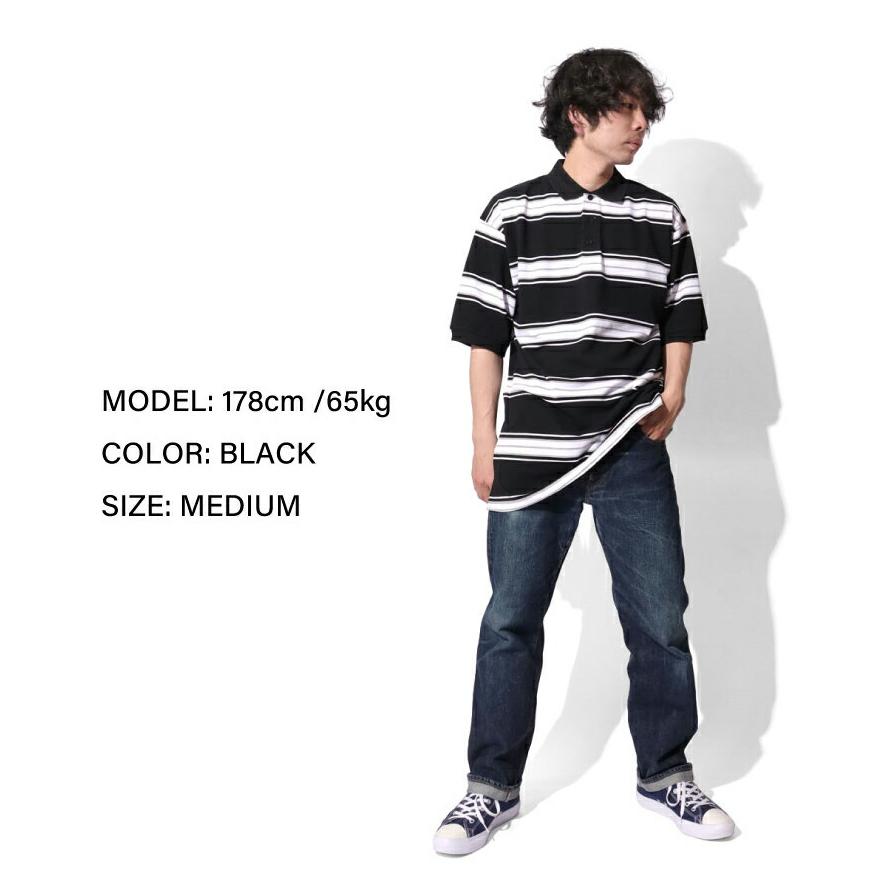 【並行輸入品】CAL TOP / キャルトップ CLTP777 STRIPE POLO SHIRT / ストライプ ポロシャツ -全3色- |  | 13