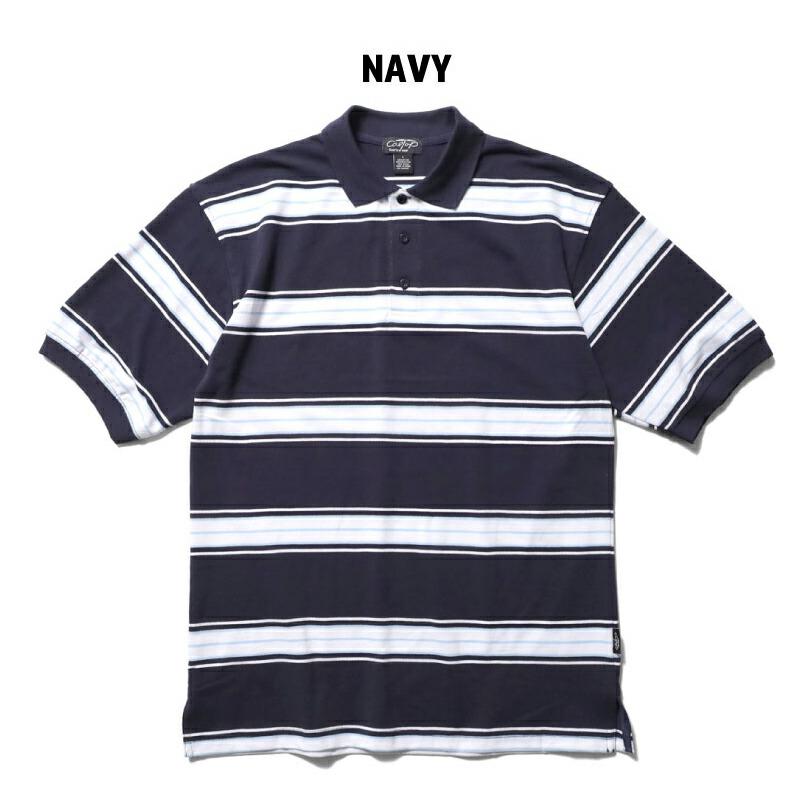 【並行輸入品】CAL TOP / キャルトップ CLTP777 STRIPE POLO SHIRT / ストライプ ポロシャツ -全3色- |  | 07