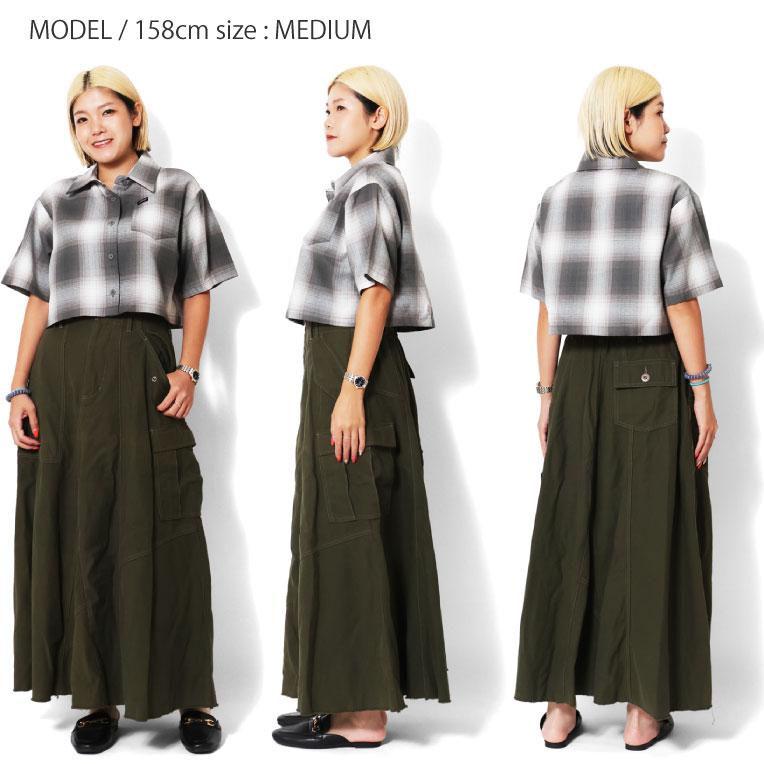 CALTOP  / キャルトップ CLTPWS001 S/S GIRLS CROP SHIRT / クロップ丈半袖シャツ -全6色- |  | 16
