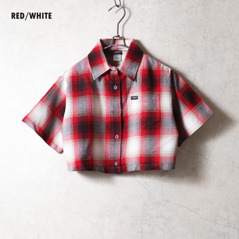 CALTOP  / キャルトップ CLTPWS001 S/S GIRLS CROP SHIRT / クロップ丈半袖シャツ -全6色- |  | 08