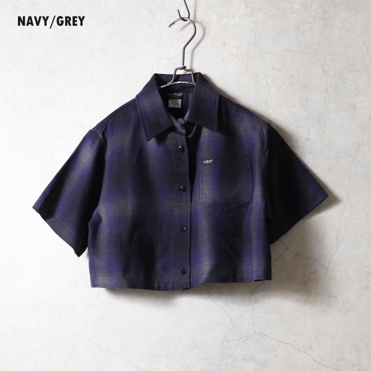 CALTOP  / キャルトップ CLTPWS001 S/S GIRLS CROP SHIRT / クロップ丈半袖シャツ -全6色- |  | 09