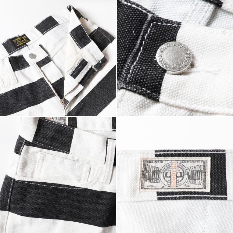 【並行輸入品】INDIGO SEA / インディゴシー INS261 WIDE STRIPED PRISON MOTORSYCLE PANTS / ワイドストライププリズンモーターサイクルパンツ -全1色- | LOS ANGELES APPAREL | 05