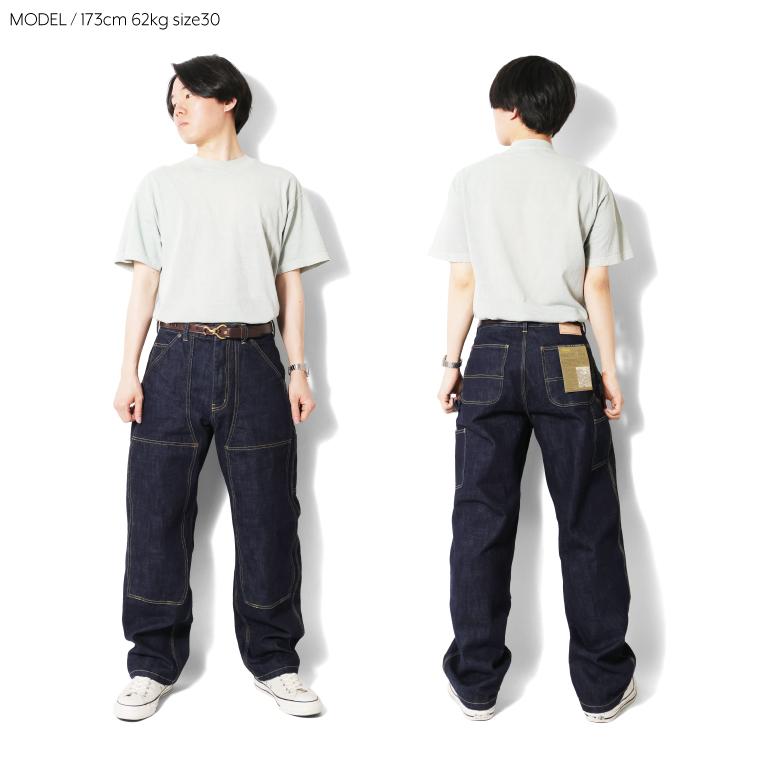 【並行輸入品】INDIGO SEA / インディゴシー INS270 RAW DENIM VINTAGE DOUBLE FRONT  SELVEDGE JEANS / ロウデニムダブルフロントセルビッジジーンズ -全1色- | LOS ANGELES APPAREL | 08