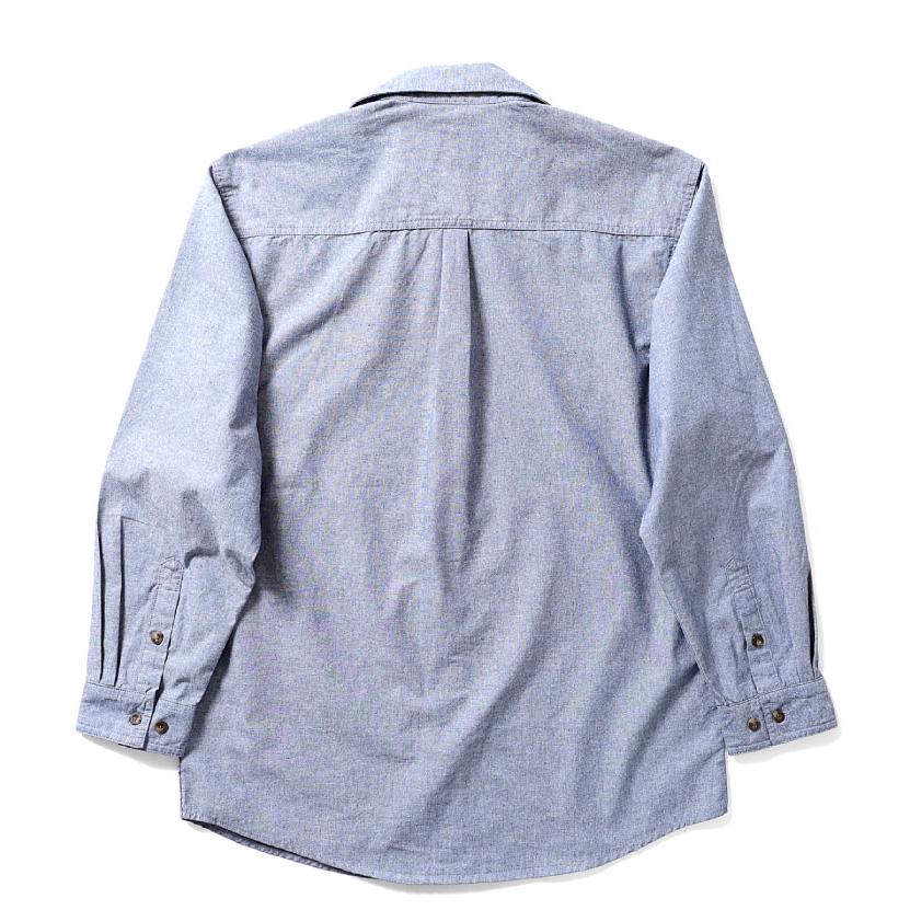 【並行輸入品】『KEY INDUSTRIES INC / キー インダストリーズ インク』KEY517 CHAMBRAY LONG SLEEVE WORK SHIRT / シャンブレー長袖ワークシャツ -全1色- | KEY | 03