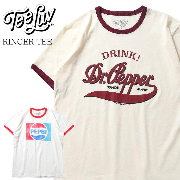 【並行輸入品】『TEE LUV/ティーラヴ』L-RINGER RINGER TEE / リンガー 半袖プリントTee -全2色- パイピング/ジュース/ドリンク/ポップ/ヴィンテージ[L-RINGER] | 
