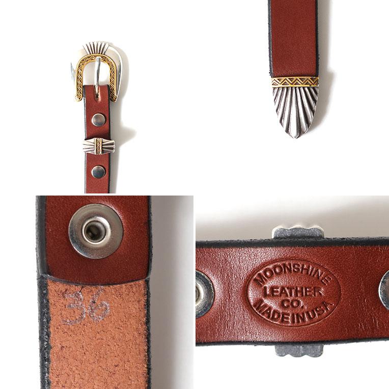 【並行輸入品】MOONSHINE LEATHER CO. / ムーンシャインレザーカンパニー MOON001 DEL RIO BUCKLE BELT / デルリオバックルベルト -全2色- | LOS ANGELES APPAREL | 05